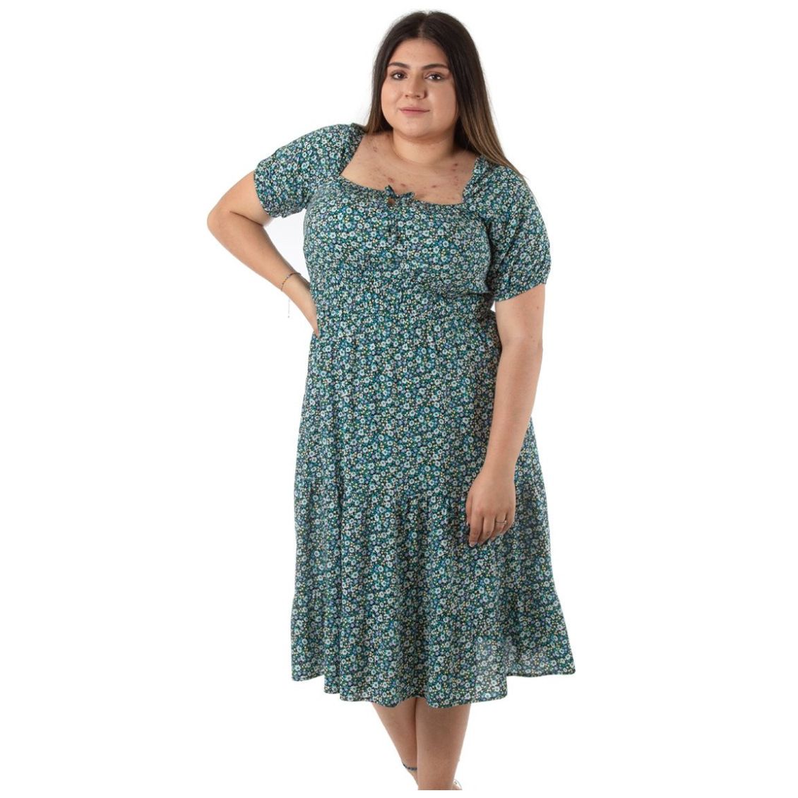Vestido Studio si Escote Cuadrado para Mujer