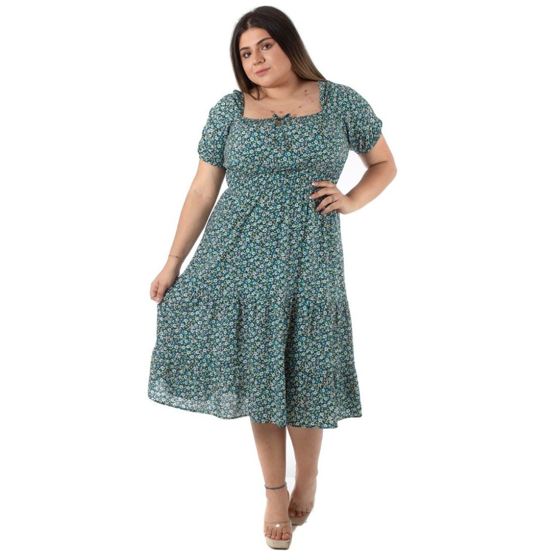Vestido Studio si Escote Cuadrado para Mujer