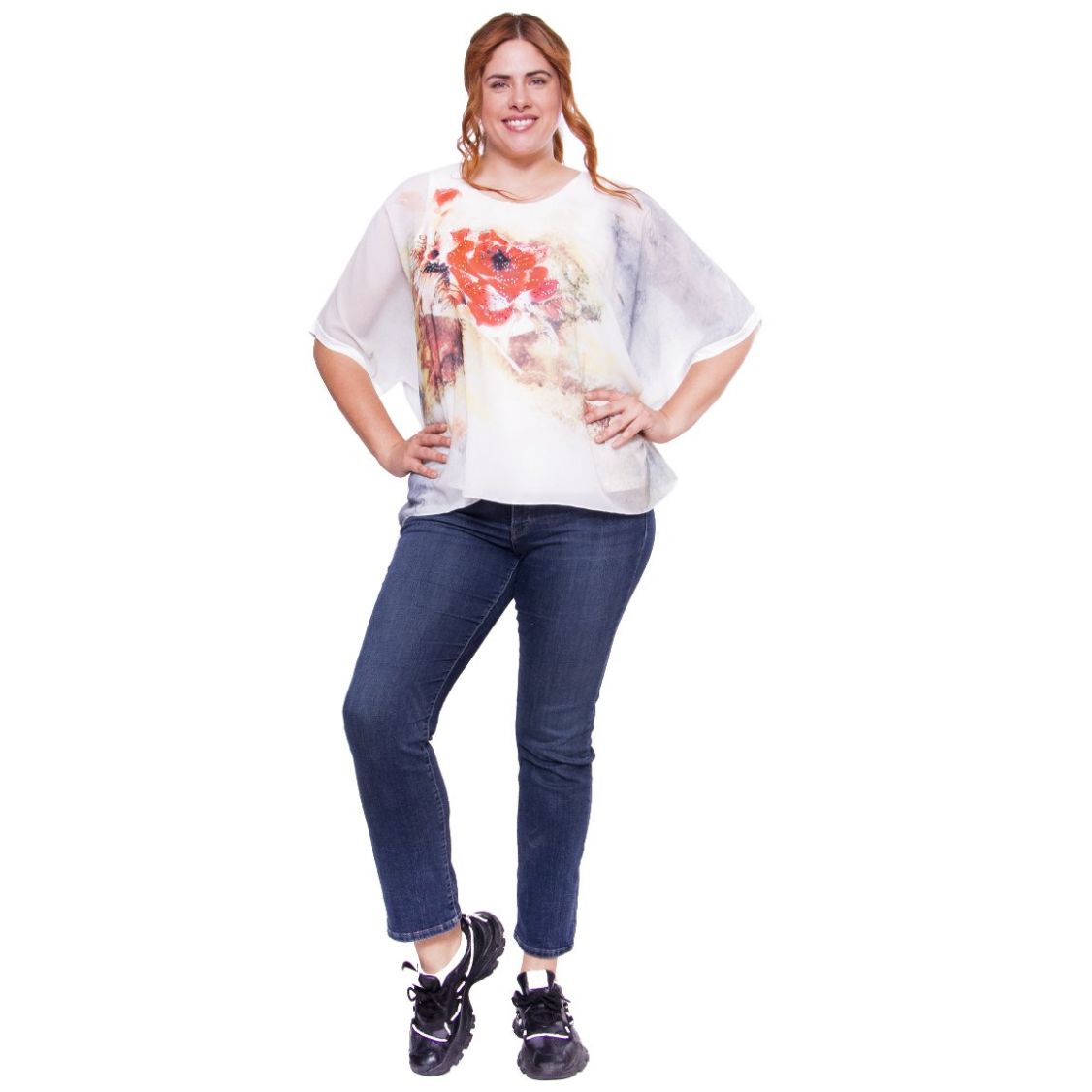 Blusa Studio si Cuello Redondo para Mujer