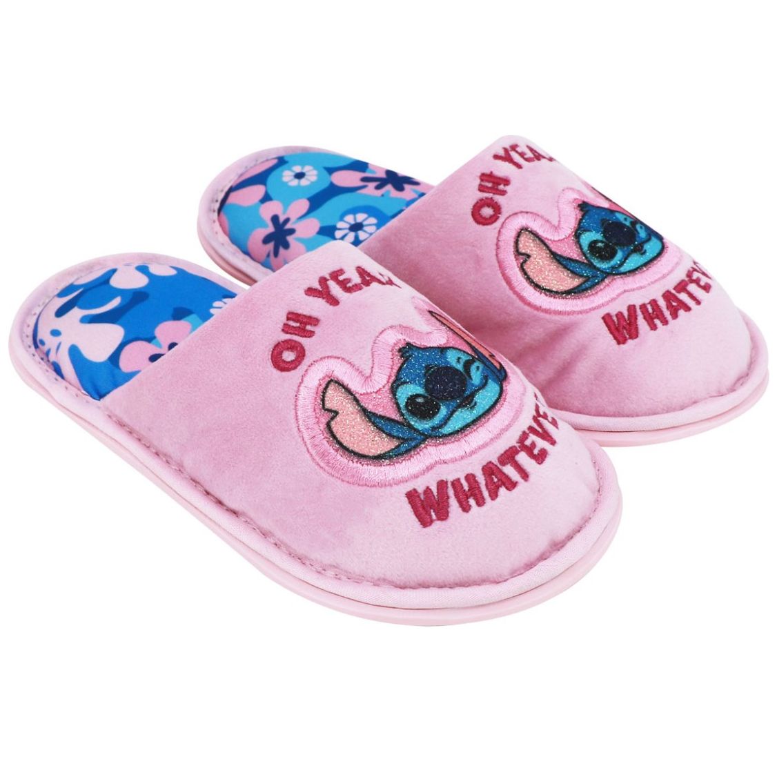 Pantuflas Stitch Ch-Xxg para Niña