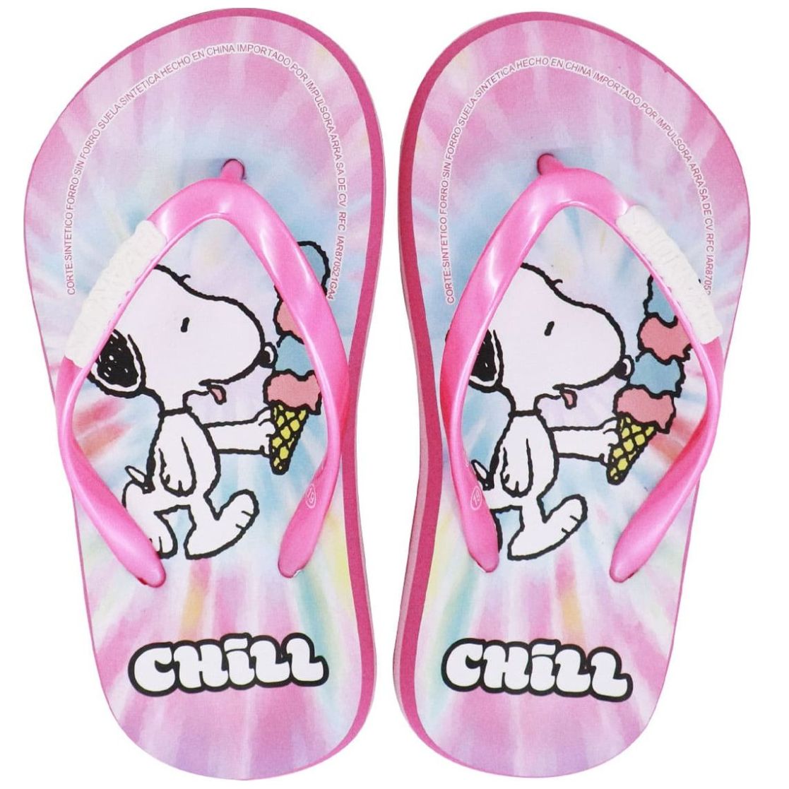 Sandalias Peanuts Flip Flop 18-22 para Niña