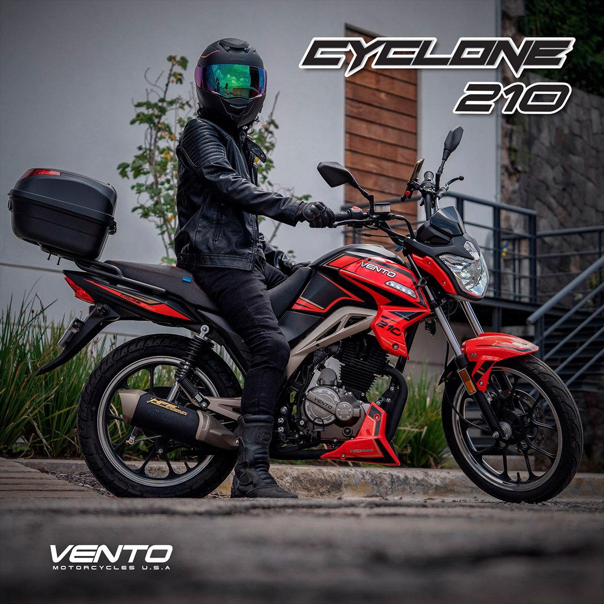 Motocicleta Vento Cyclone 210 Rojo 2024