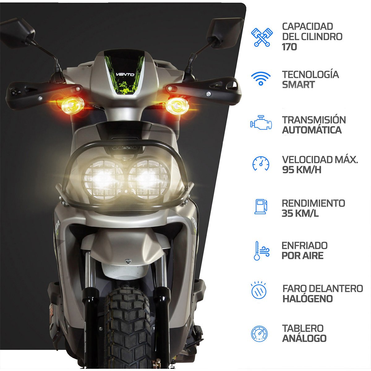 Motoneta Vento Ruda F3 170 Cc 2024