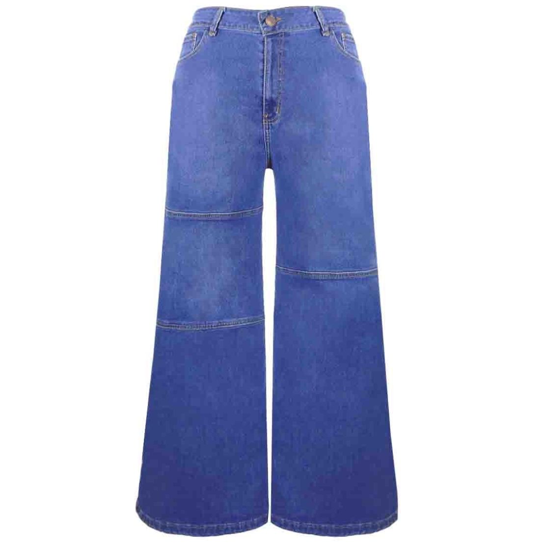 Jeans Beronna Corte Wide Leg para Mujer