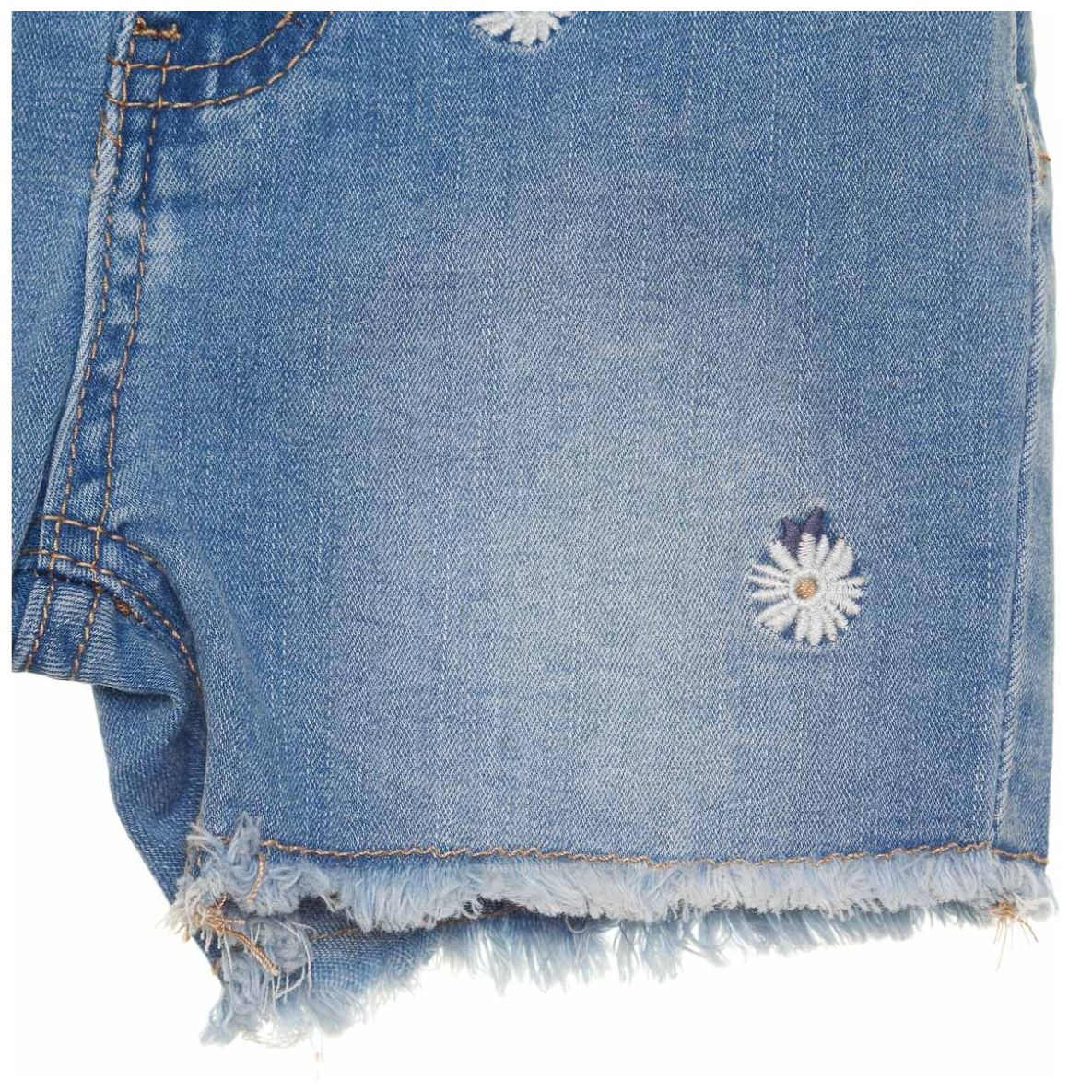 Short Mezclilla Flores para Bebé Niña Jeanious