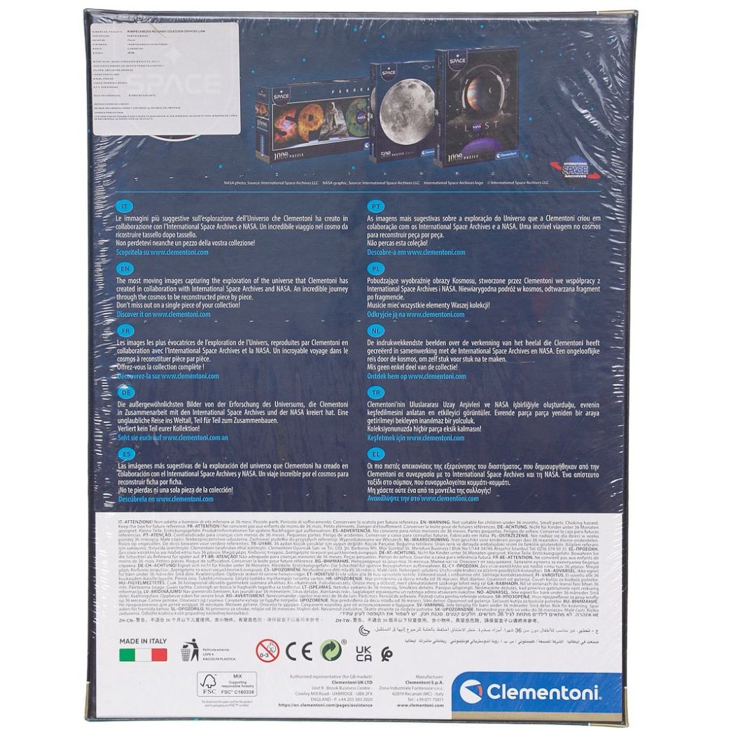 Nasa Rompecabezas Luna Rompecabezas 500 Piezas Round