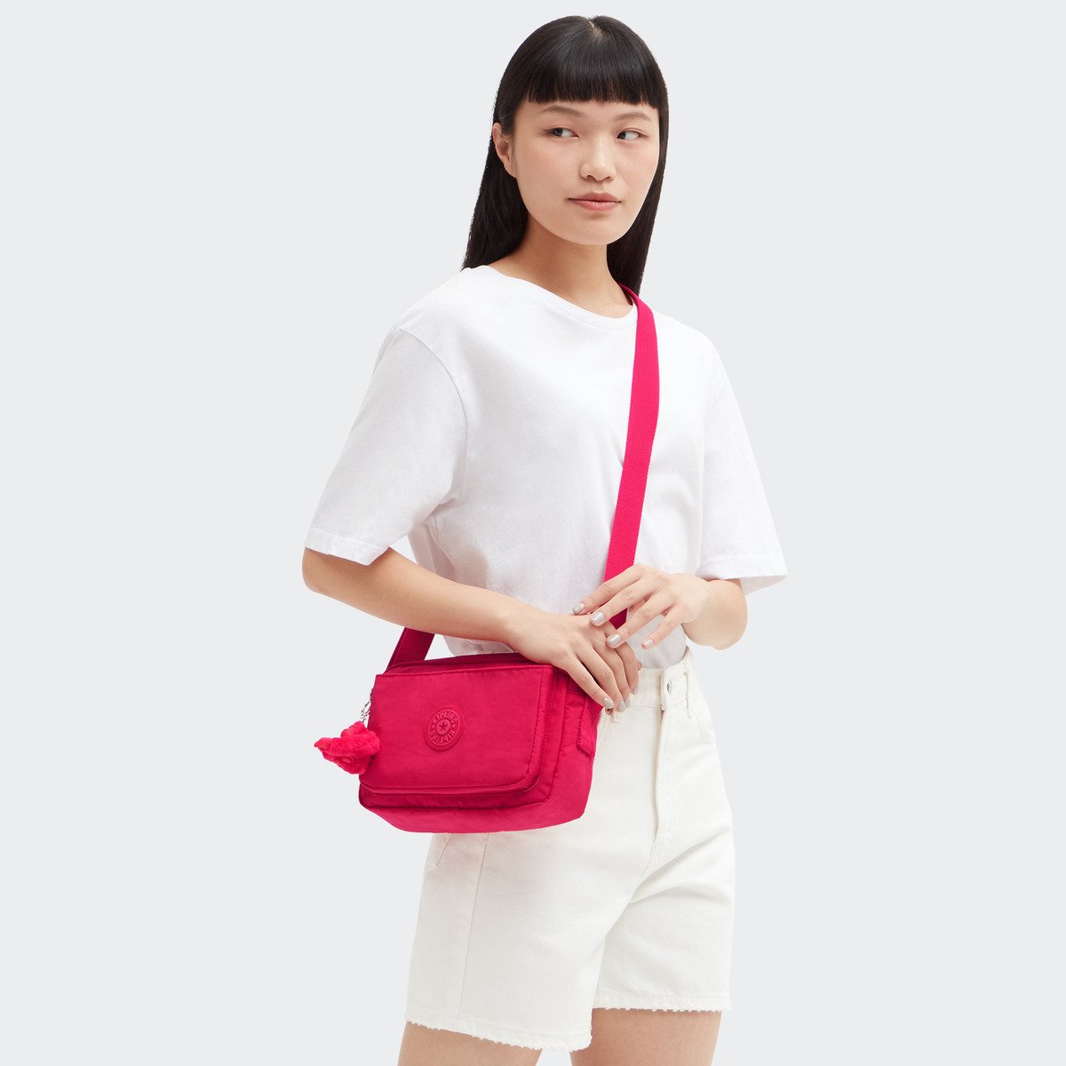 Bolso Kipling Abanu M Confetti Pink para Mujer