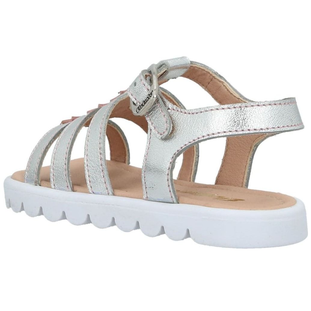 Sandalia Elefante con Hebilla 15-17 Color Plata para Niña