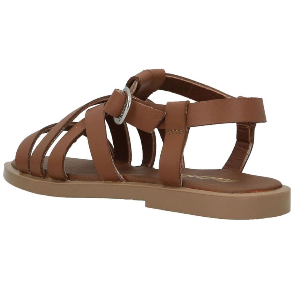 Sandalia Elefante con Hebilla 22-24 Color Café para Niña