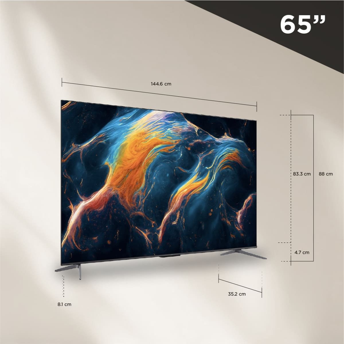 Pantalla 65" Tcl Qled 4K Google Tv 65Q650G