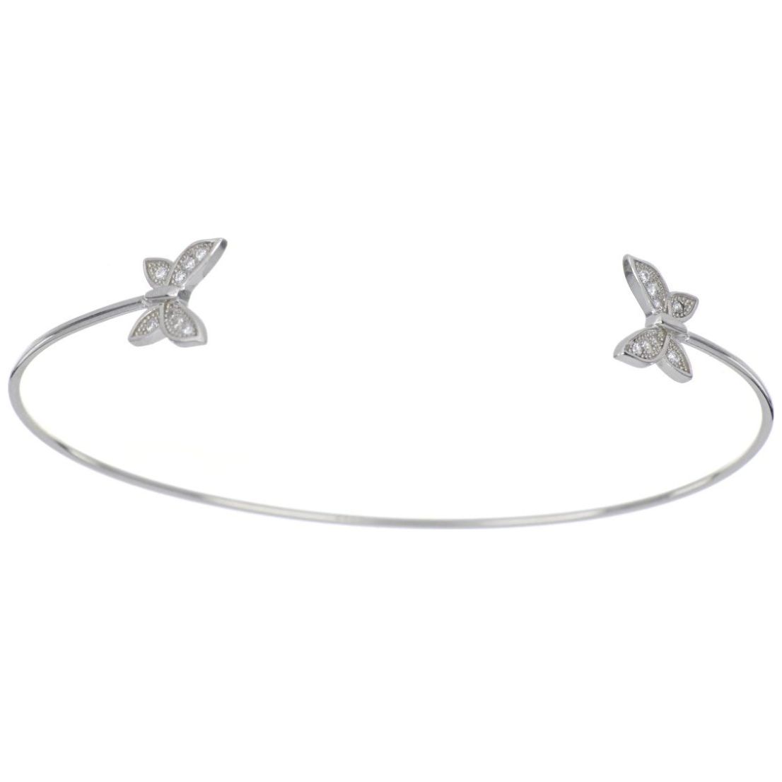 Brazalete Abierto Mariposa Plata .925 Farfalla Bonetti