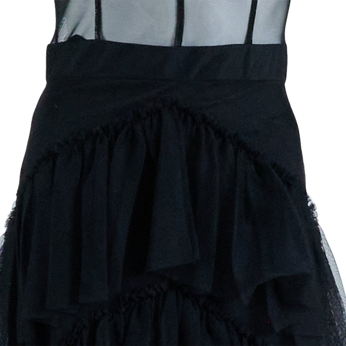 Vestido Largo de Fiesta con Escarolas para Mujer Noshe