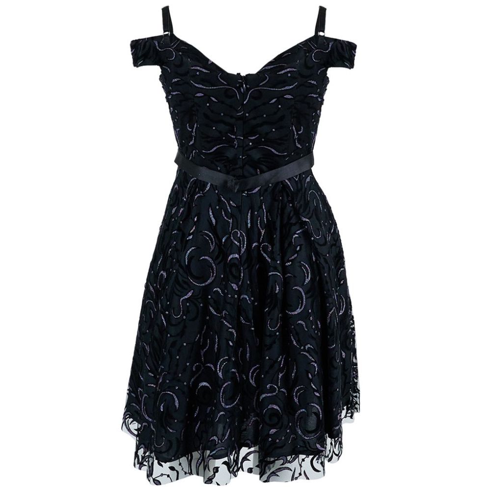Vestido Corto de Fiesta con Fajilla para Mujer Noshe