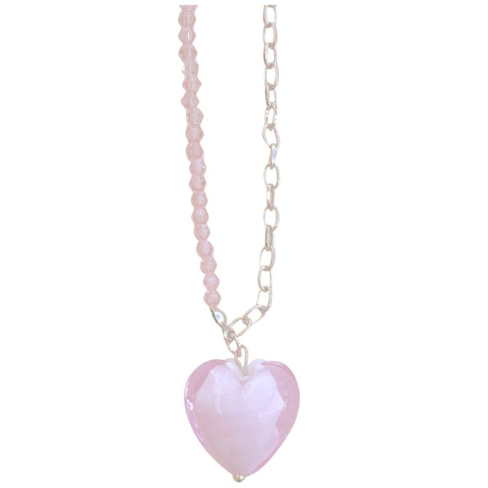 Collar Largo Remate Corazón Aktuales