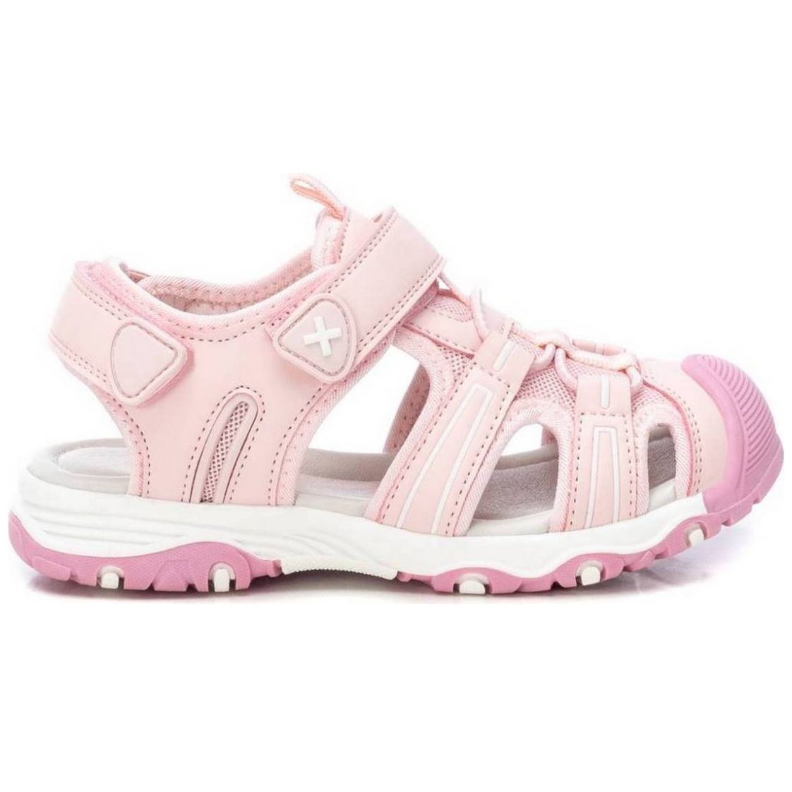 Sandalia con Velcro 16-19 Rosa Xti