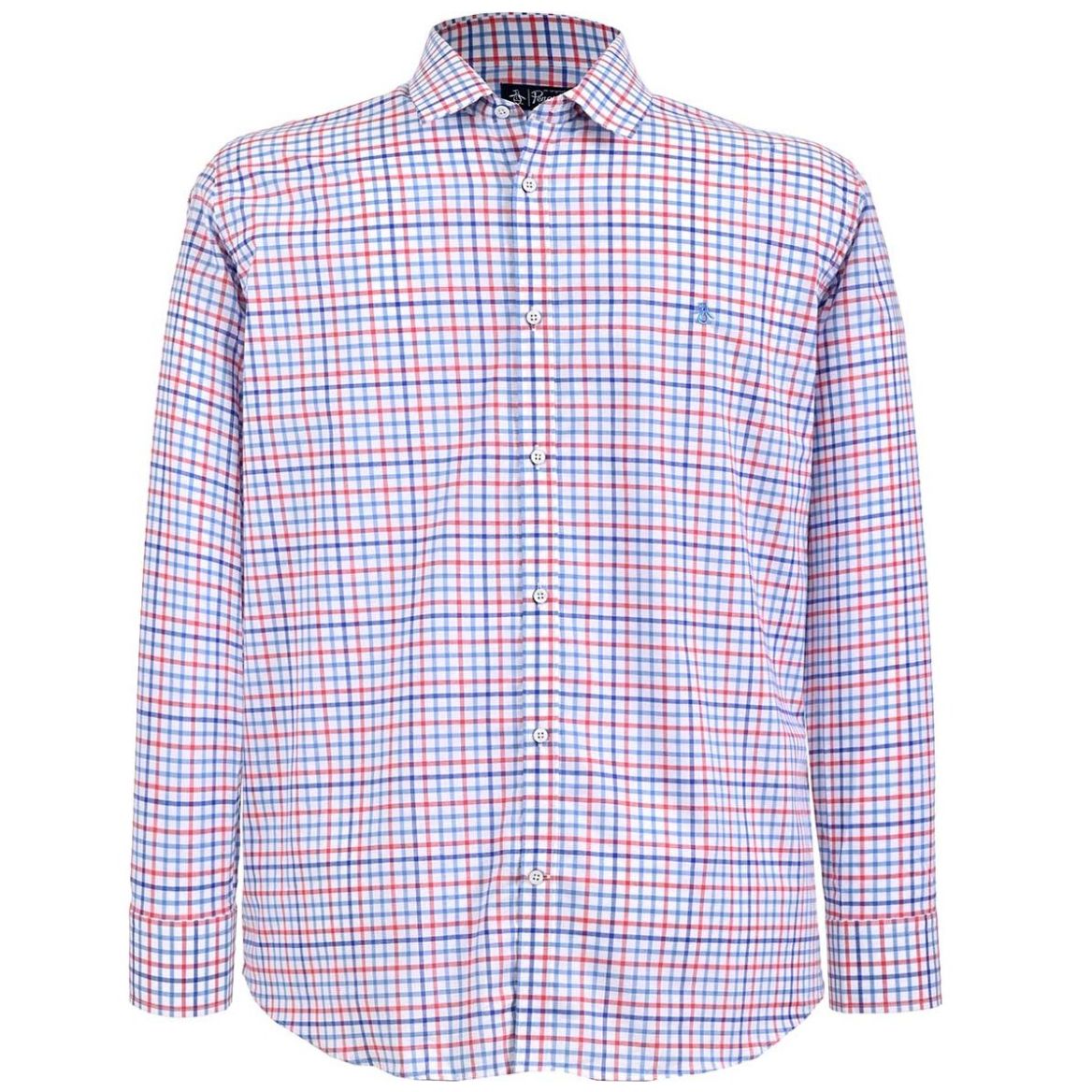Camisa Fantasia Manga Larga Original Penguin para Hombre Plus