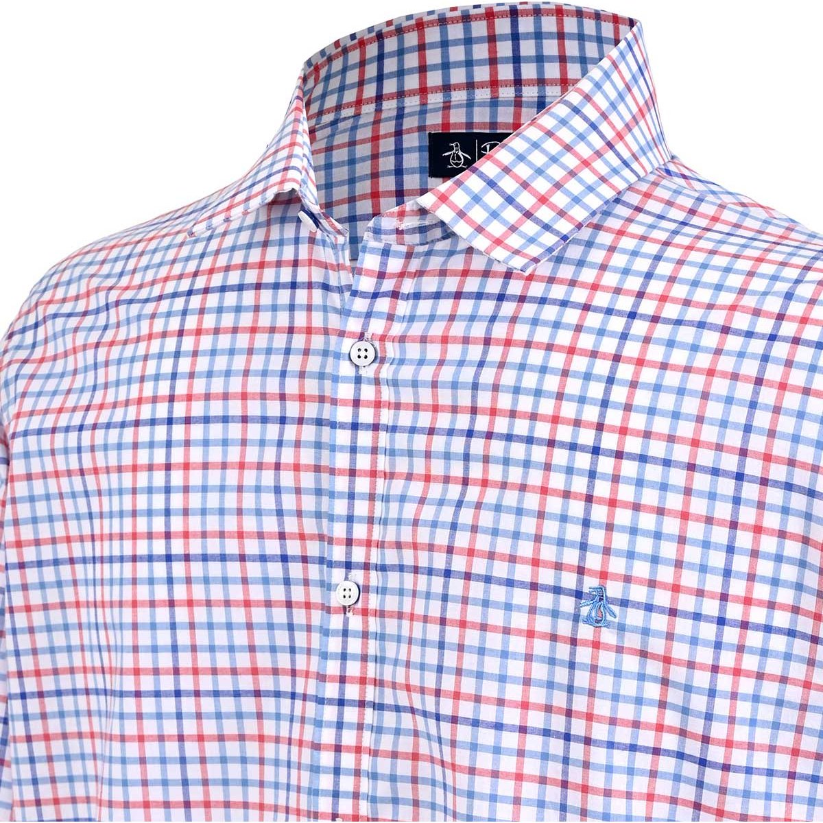 Camisa Fantasia Manga Larga Original Penguin para Hombre Plus