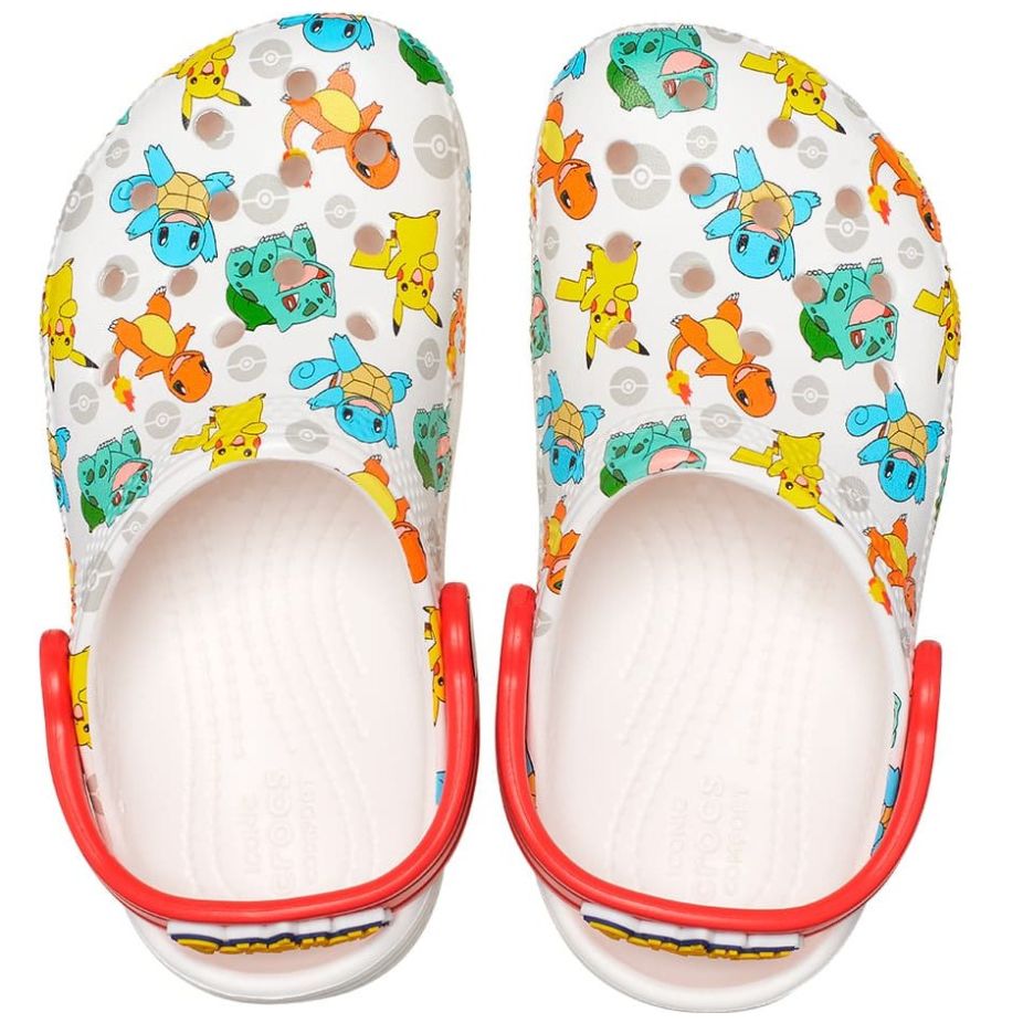 Sueco Crocs Pokemon Classic 18-23 Blanco