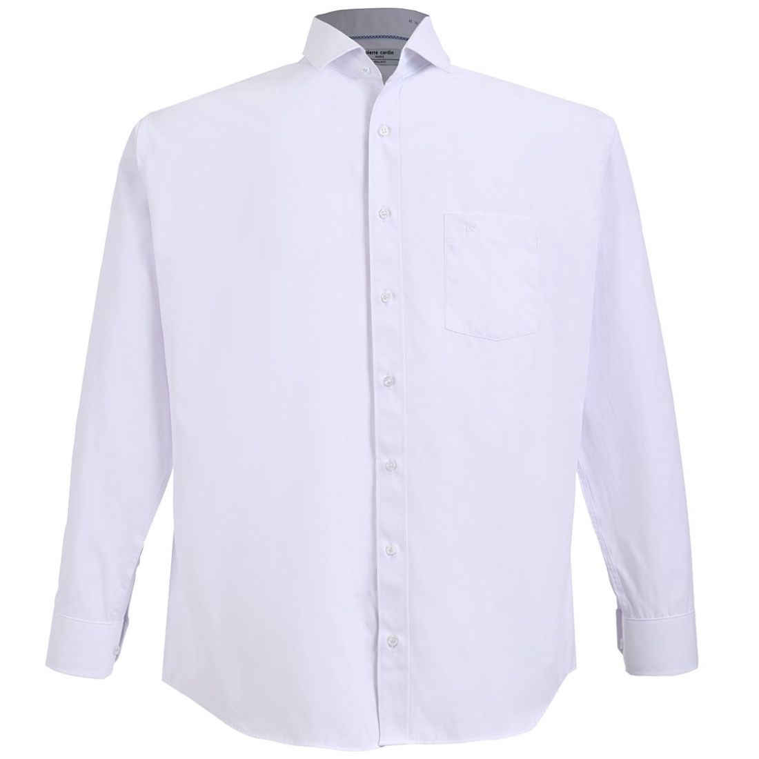 Camisa Blanca Manga Larga Pierre Cardin para Hombre Plus