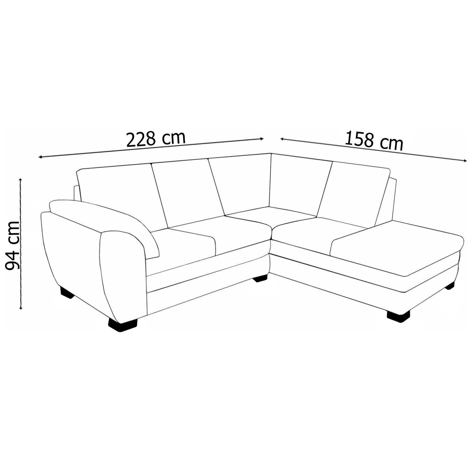 Sala Modular Derecha Diana Espresso Dimex