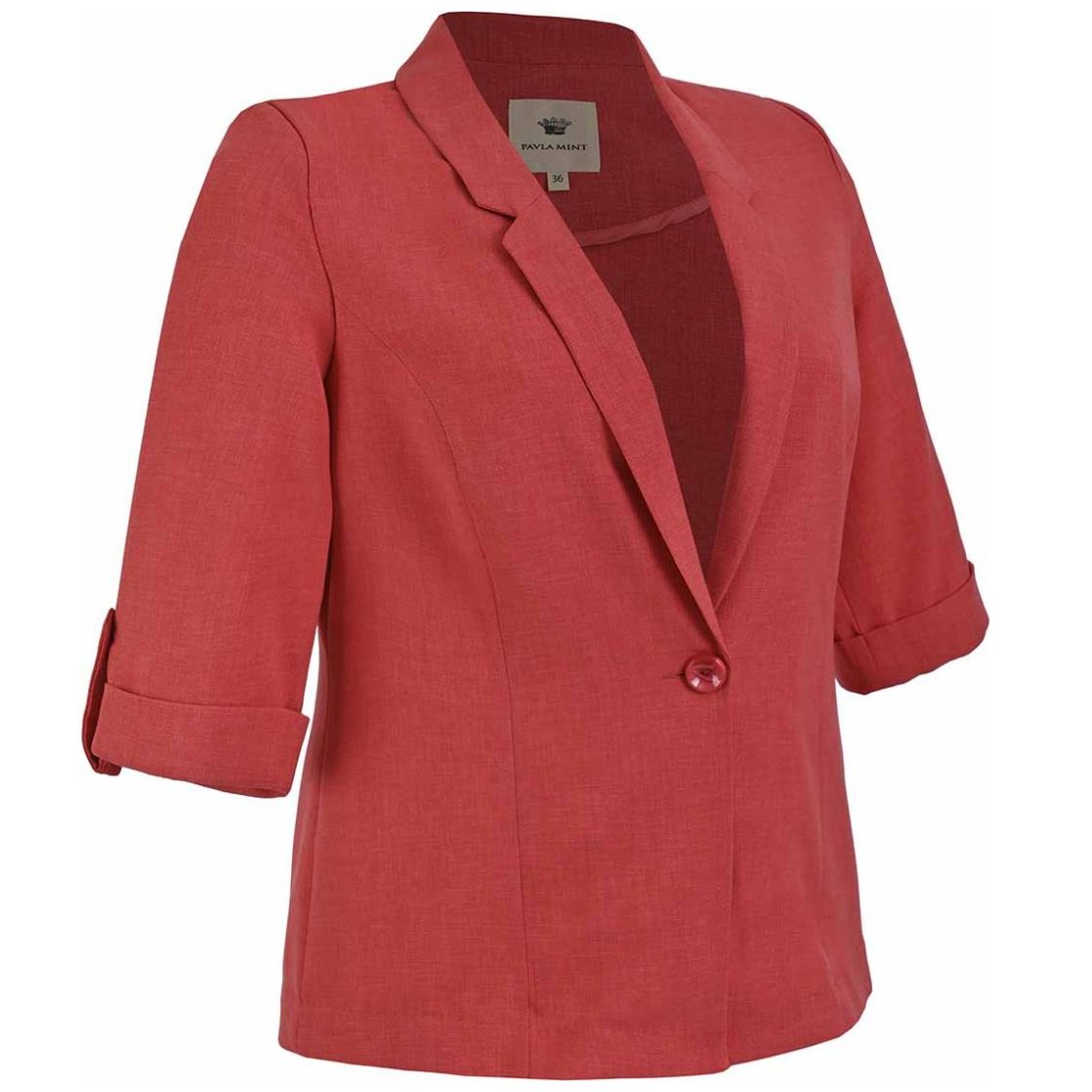 Saco Sin Forro Manga 3/4  Pavla Mint para Mujer