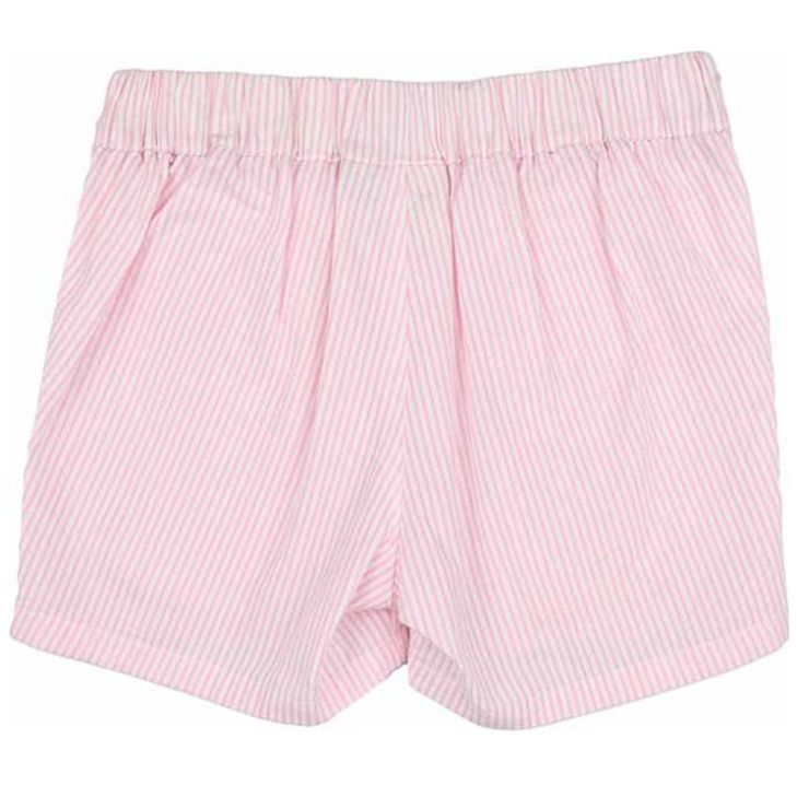 Ferrioni Short Creamy a Rayas con Moño para Bebé Ferrioni