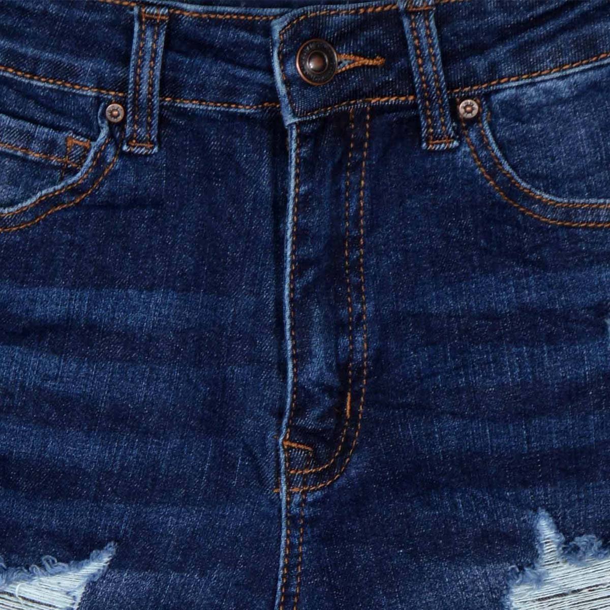 Short de Mezclilla, Desgarrado, con Bolsillos para Mujer Philosophy