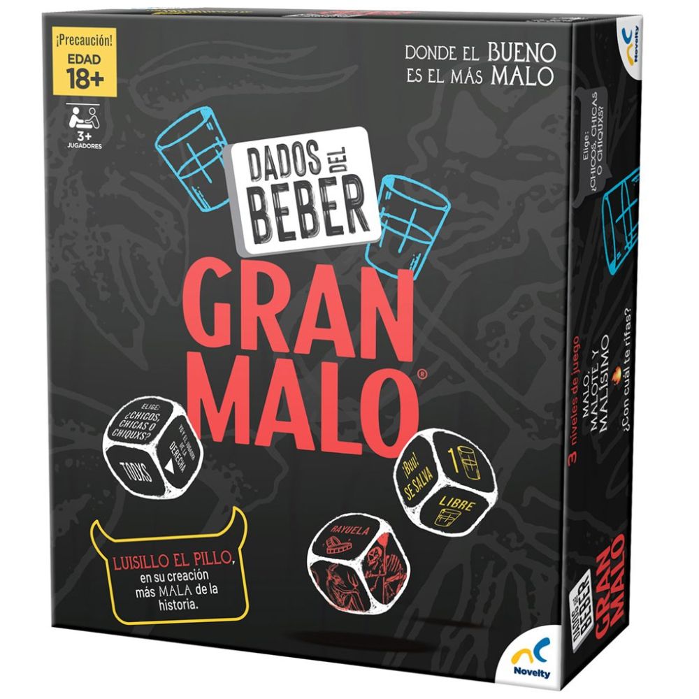 Juego de Mesa Dados Del Beber Gran Malo