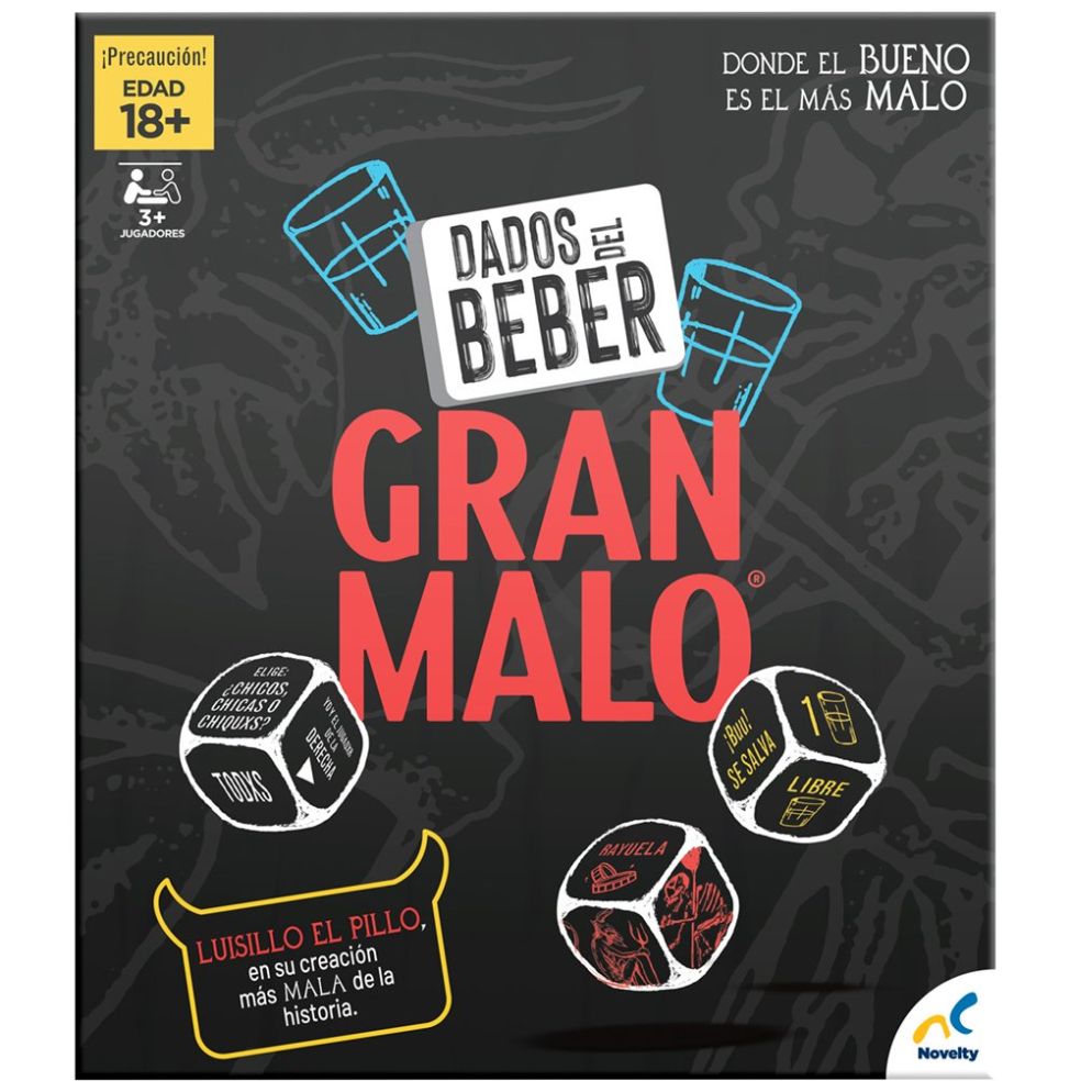 Juego de Mesa Dados Del Beber Gran Malo