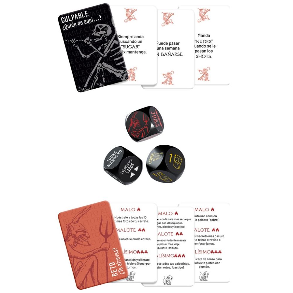 Juego de Mesa Dados Del Beber Gran Malo