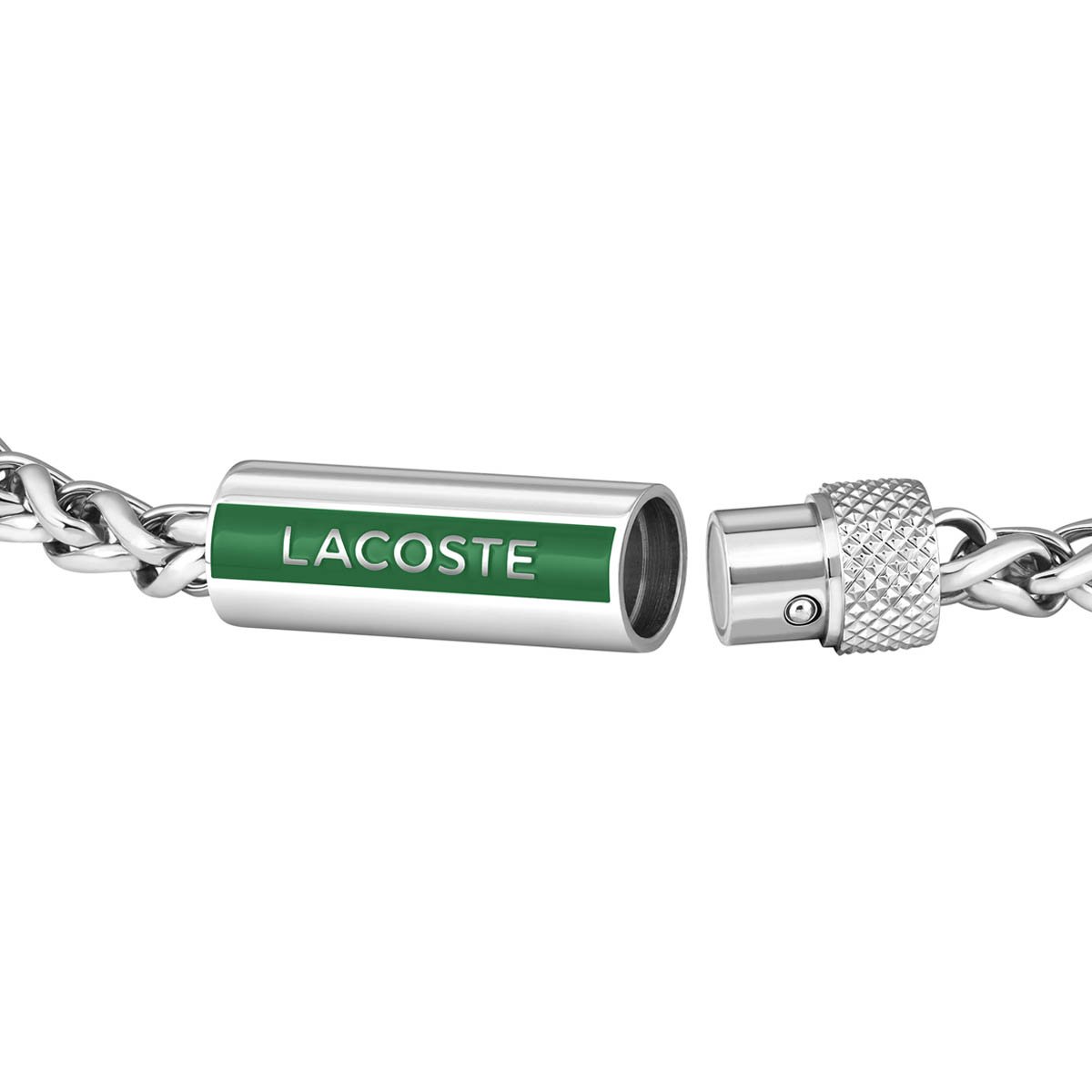 Pulsera Acero Inoxidable Plateado Lacoste para Hombre