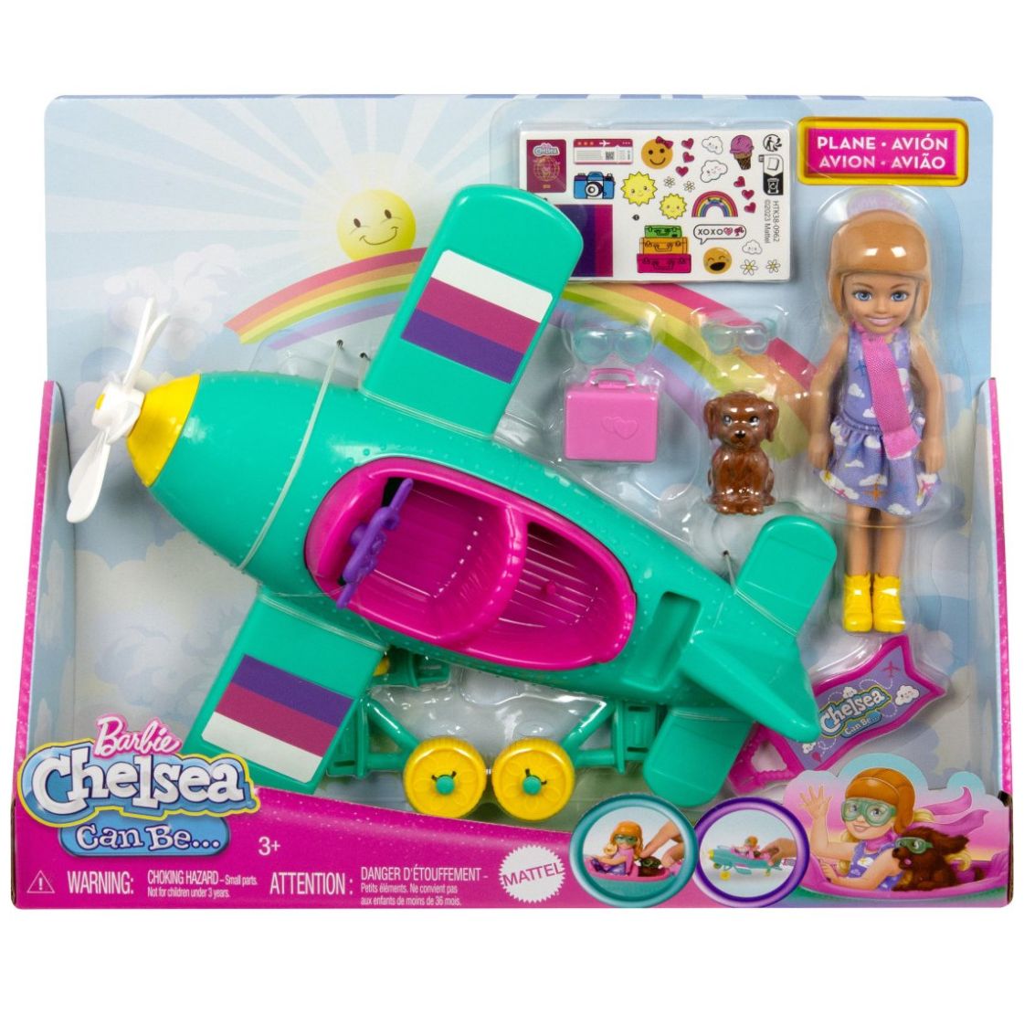Barbie Set de Juego Chelsea Piloto de Avión