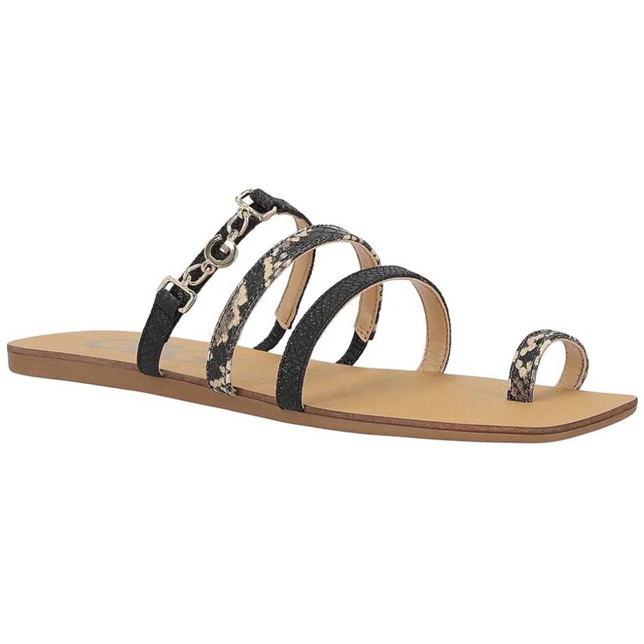 Sandalia Flat G By Guess Punta Cuadrada para Mujer