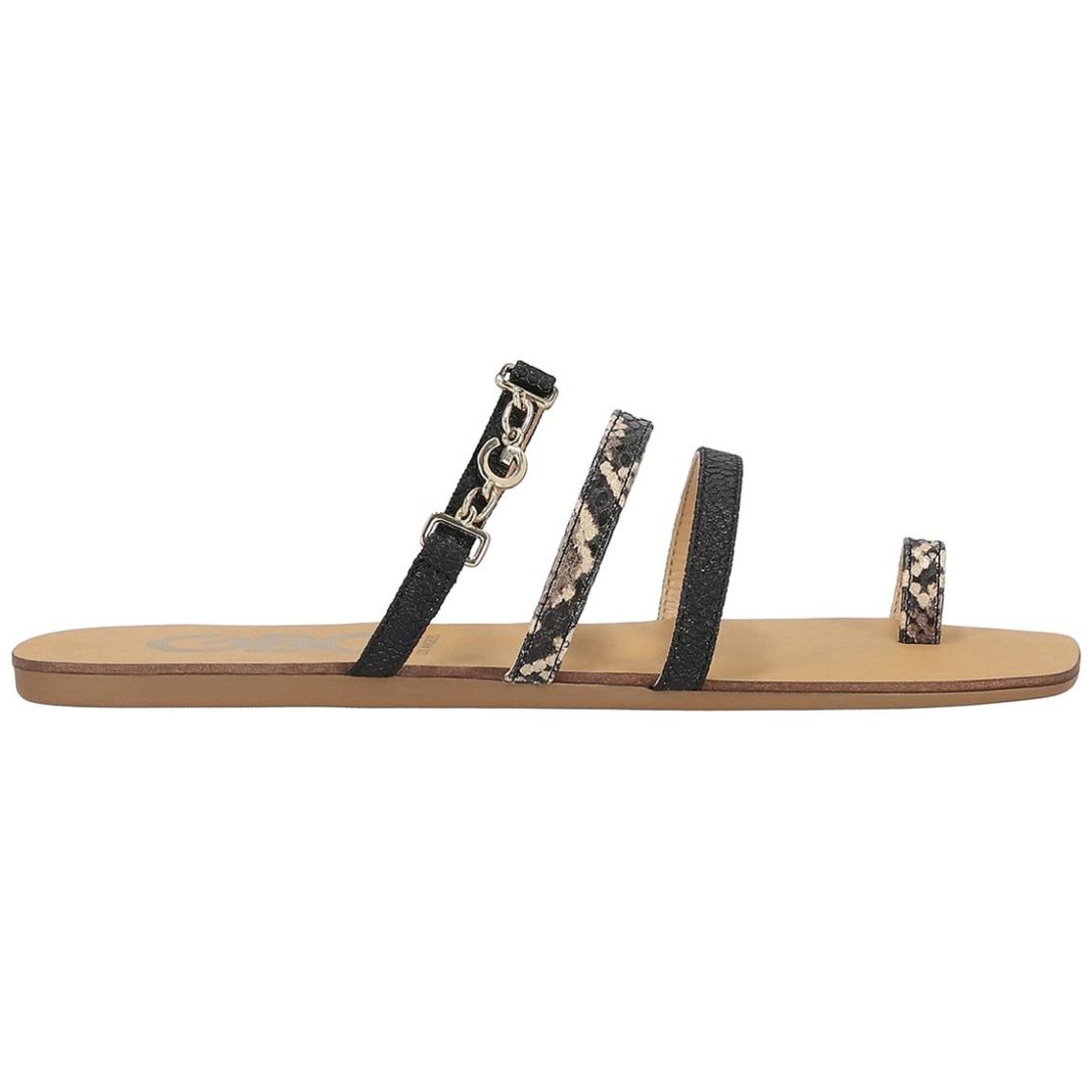 Sandalia Flat G By Guess Punta Cuadrada para Mujer