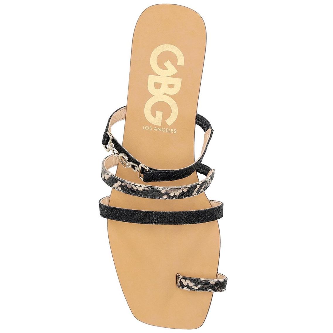 Sandalia Flat G By Guess Punta Cuadrada para Mujer