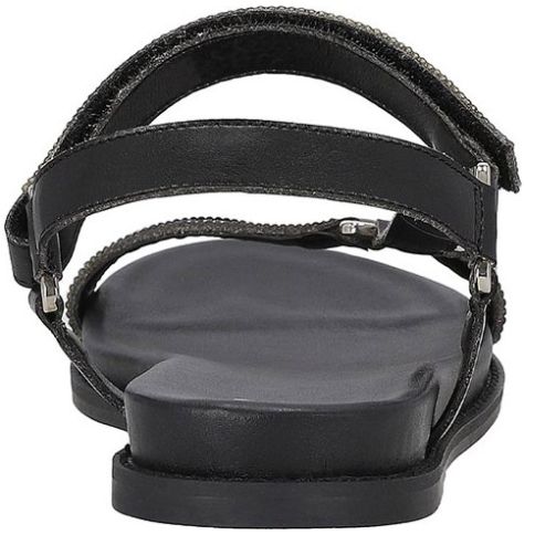 Sandalia Plana Westies Negro para Mujer