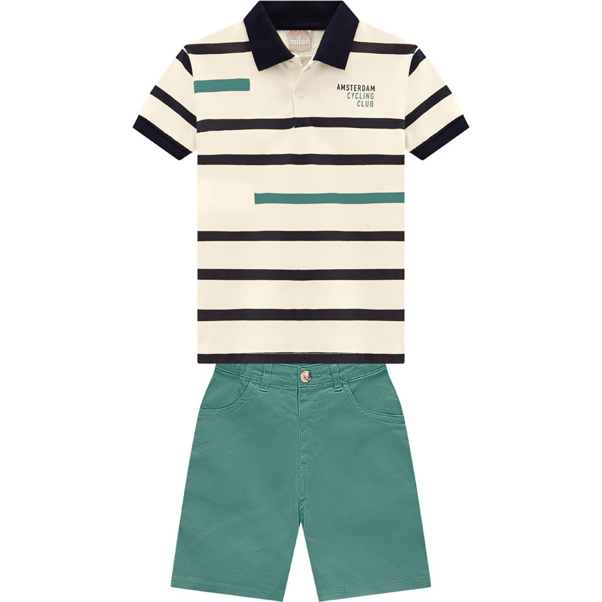 Conjunto para Niño Playera Manga Corta Y Short Milon