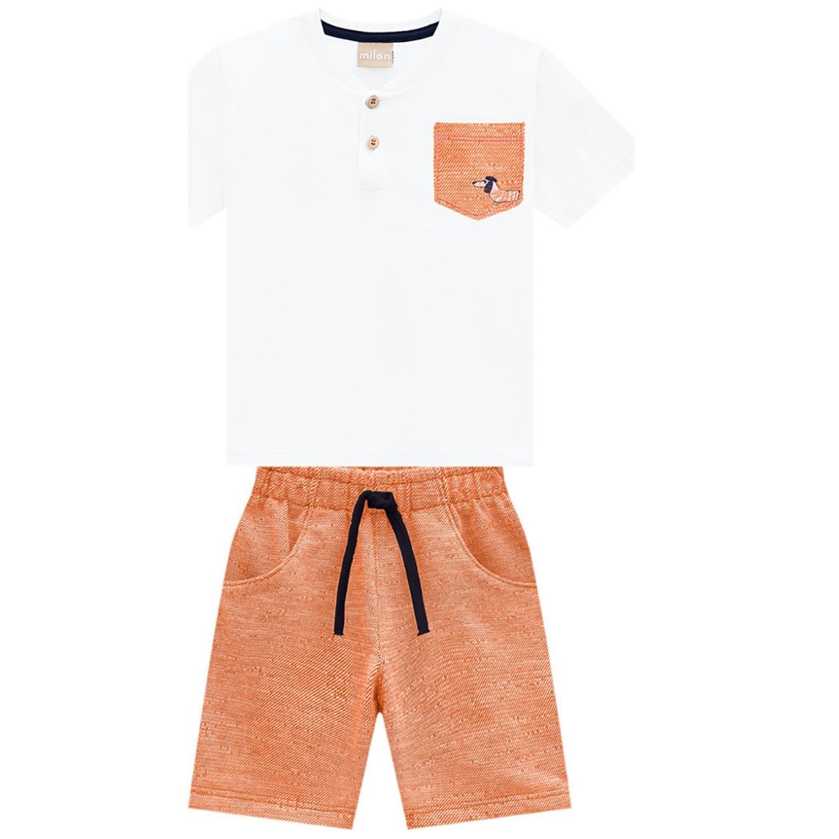 Conjunto para Niño Player Manga Corta Y Short Liso Milon