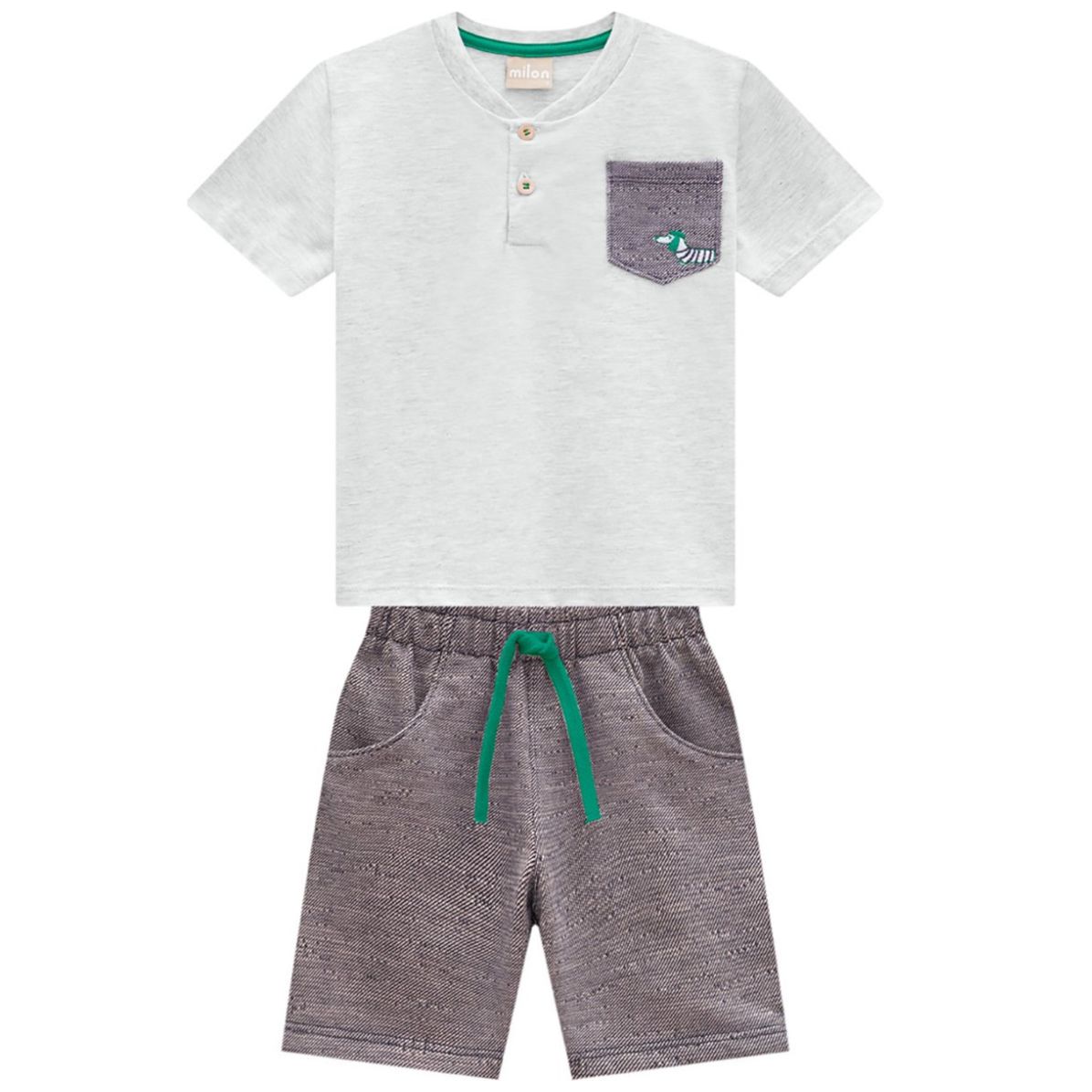 Conjunto para Niño Player Manga Corta Y Short Liso Milon