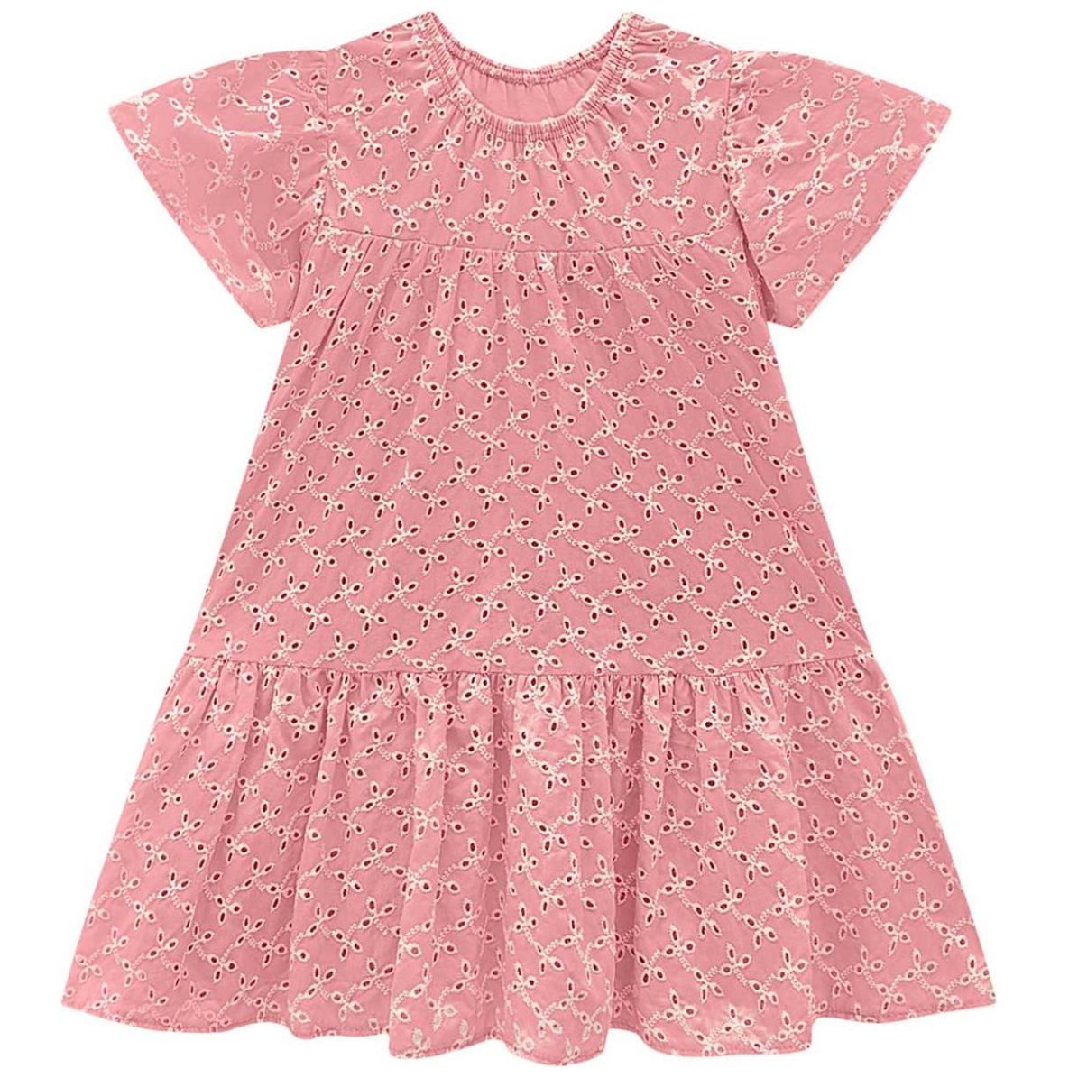 Vestido para Niña Manga Corta Color Rosa Milon