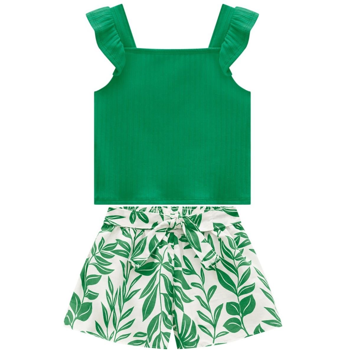 Conjunto para Niña Sin Manga con Short Estampado Milon