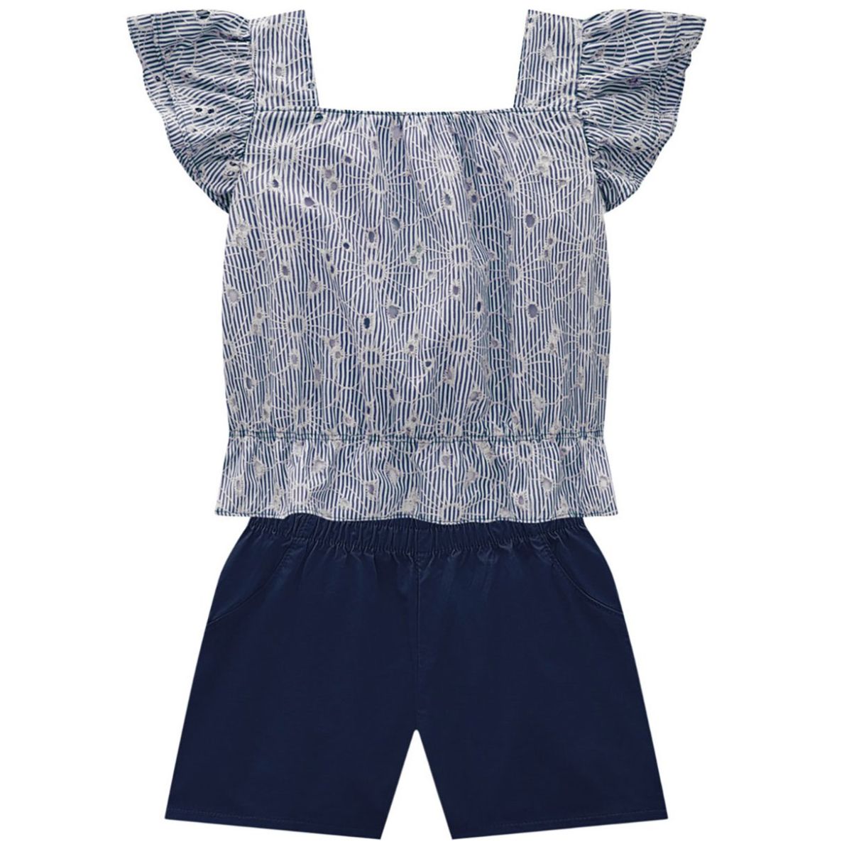 Conjunto para Niña Sin Manga con Short Milon
