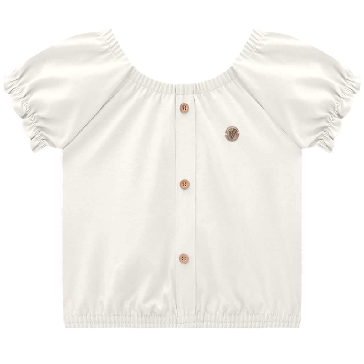 Blusa para Niña Manga Corta Y Botones Milon