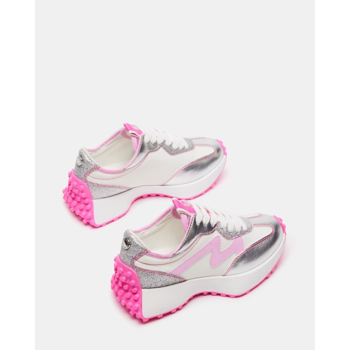 Tenis con Agujeta Rosa Steve Madden para Niña