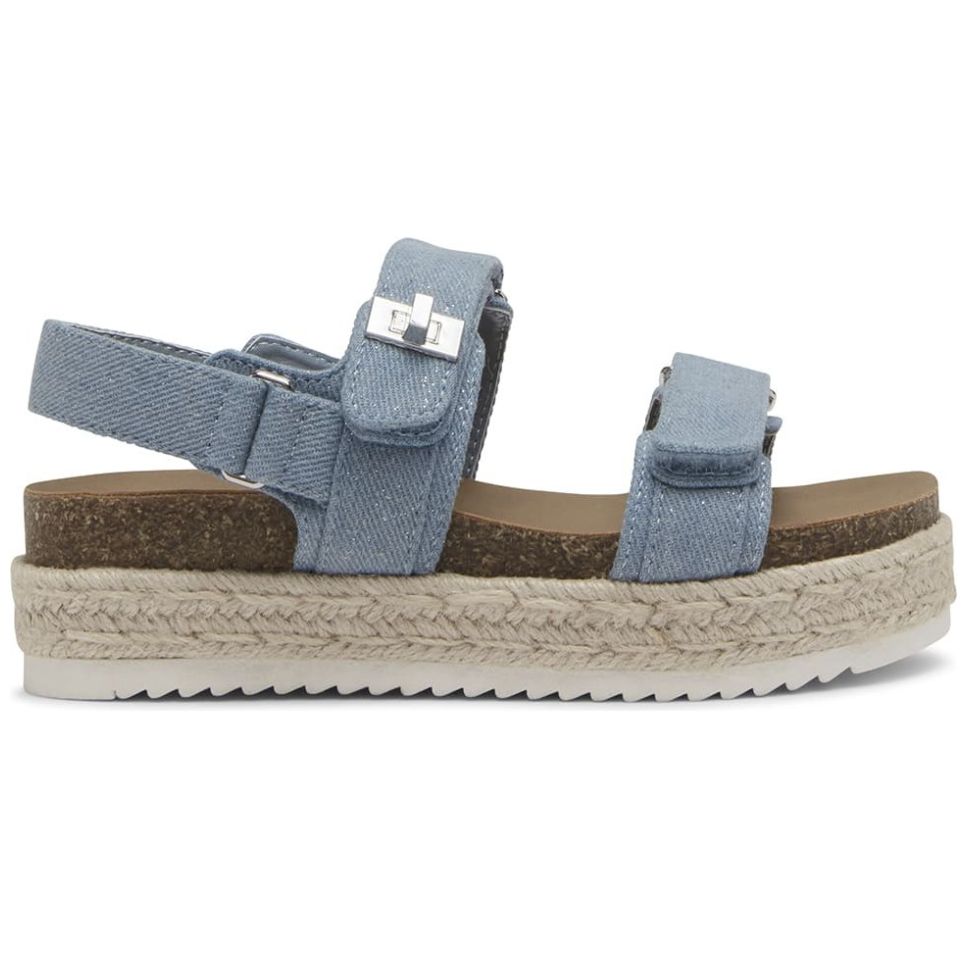 Sandalia con Broche Azul Steve Madden para Niña