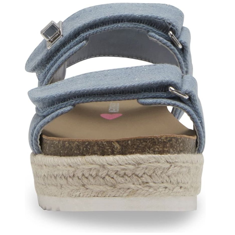 Sandalia con Broche Azul Steve Madden para Niña