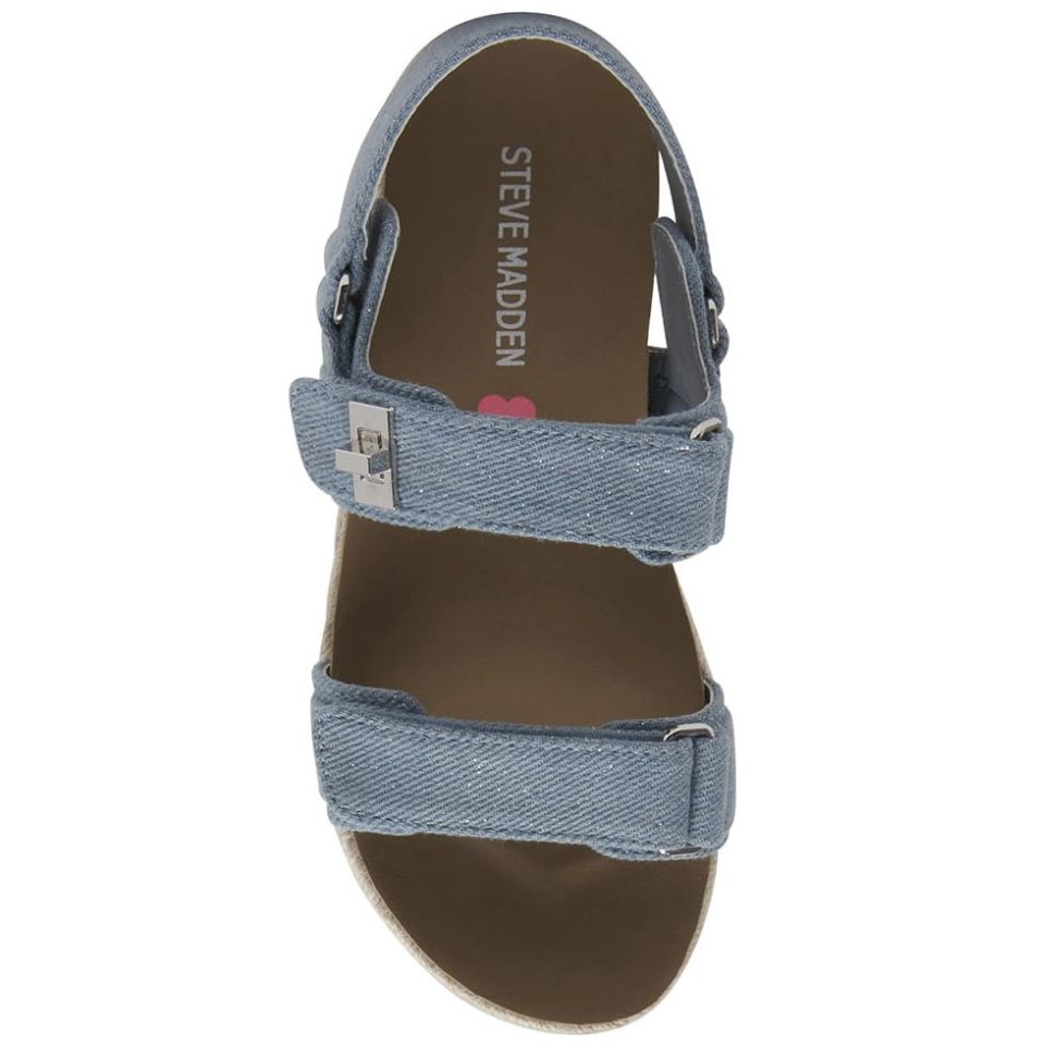 Sandalia con Broche Azul Steve Madden para Niña