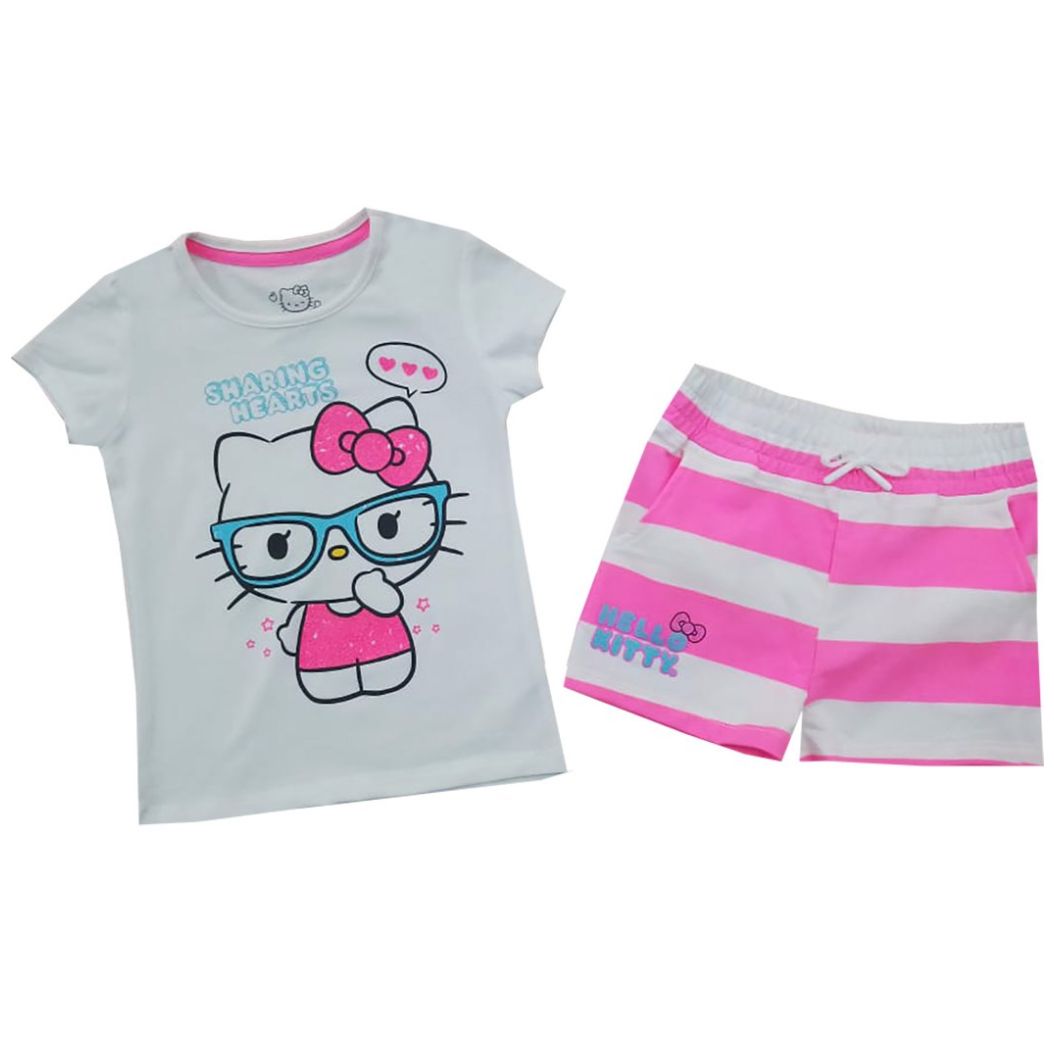 Conjunto para Niña Playera Y Short Estampado Hello Kitty