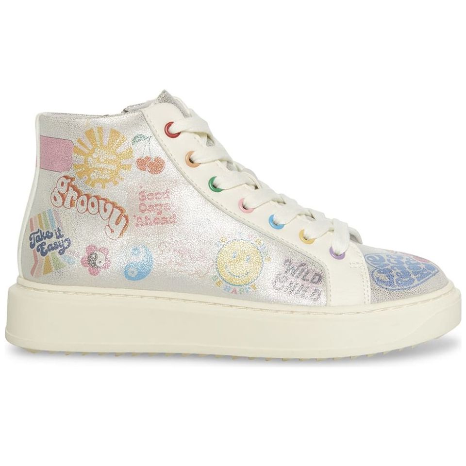 Tenis Bota Figuras Blanco Steve Madden para Niña