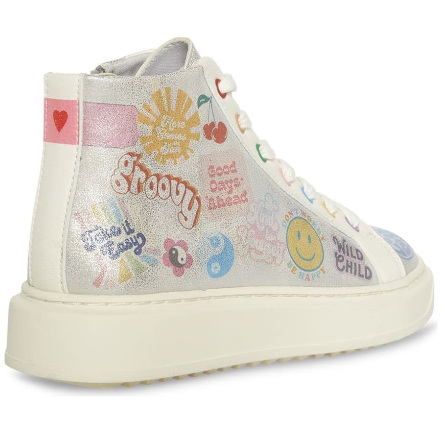 Tenis Bota Figuras Blanco Steve Madden para Niña